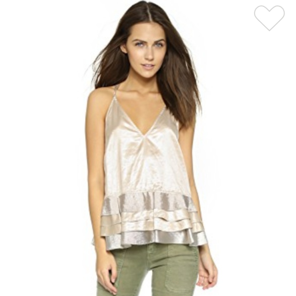 Rebecca Minkoff Cute Metallic Top Size S NWT!